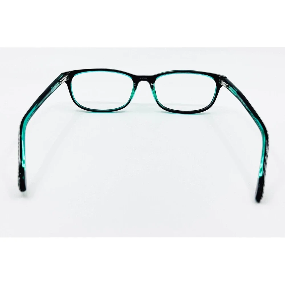 Hello Kitty Eyeglasses Girls Black Teal Striped HK68 BLK 49-15-130